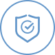 icon of shield with checkmark