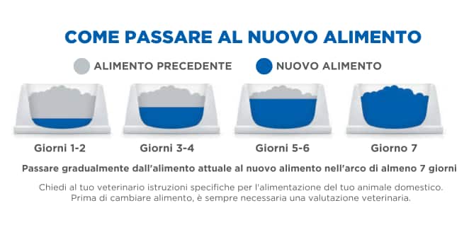 transizione al nuovo alimento Hill’s